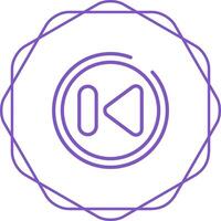 Previous Track Button Vector Icon