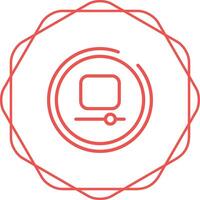 Video Stop Button Vector Icon
