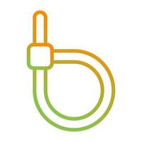 Cable Tie Fastening Tool Vector Icon