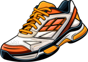 ai généré badminton chaussure dans dessin animé style png