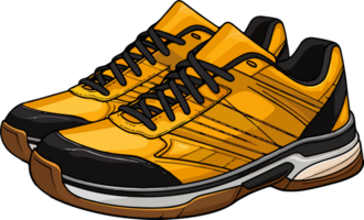 ai généré badminton chaussure dans dessin animé style png