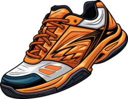 ai généré badminton chaussure dans dessin animé style png