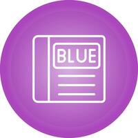 Blue Book Vector Icon