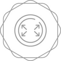 Fullscreen Circle Vector Icon