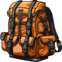 AI generated Hunting Backpack in cartoon style png