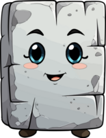 AI generated Cute ashlar in cartoon style png