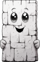 AI generated Cute ashlar in cartoon style png