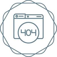 404 Error Vector Icon