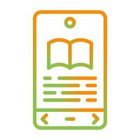 E book Reader Vector Icon