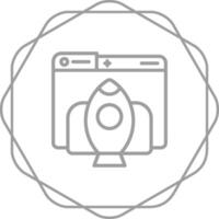 Rocket Launch Vector Icon