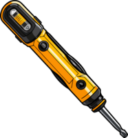 AI generated Cute screwdriver in cartoon style png