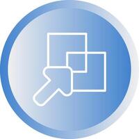 Overlap Vector Icon