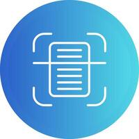 Document Scanning Vector Icon