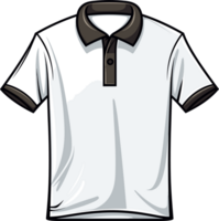 ai gegenereerd schattig golf collared overhemd in tekenfilm stijl png