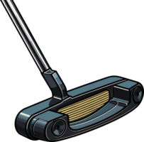 AI generated Cute Golf Putter in cartoon style png