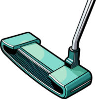 ai gegenereerd schattig golf putter in tekenfilm stijl png