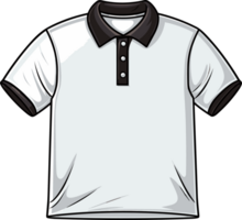 ai generato carino golf colletto camicia nel cartone animato stile png