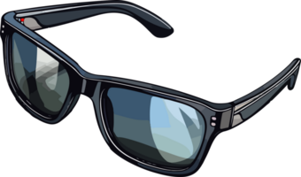ai genererad söt golf solglasögon i tecknad serie stil png