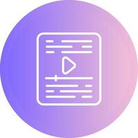 Video Vector Icon