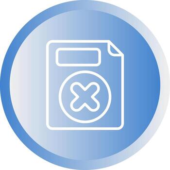 Eliminar botón vector icono