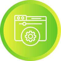 Hosting Control Panel Vector Icon