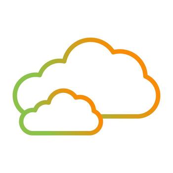 icono de vector de nube