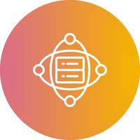 Cluster Server Vector Icon