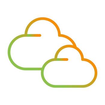 icono de vector de nube