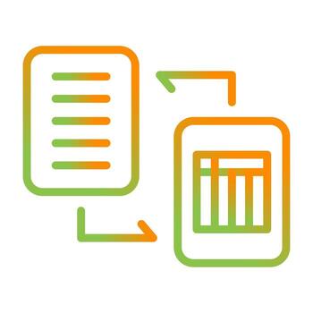 Document Workflow Vector Icon