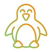 icono de vector de pingüino