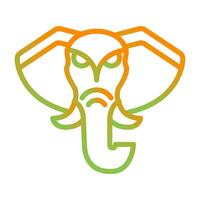 icono de vector de elefante