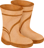 acuarela cámping botas png