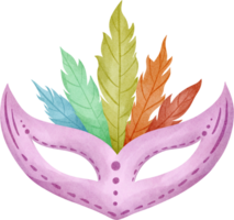 aquarelle fête masque png