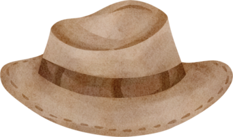 watercolor camping hat png