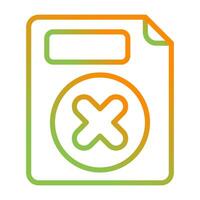 Delete Button Vector Icon