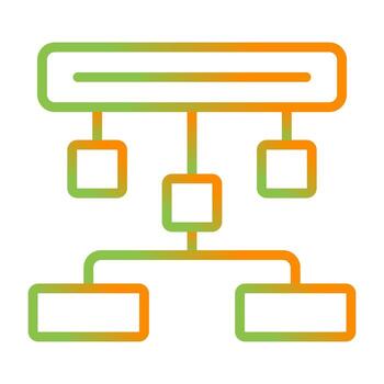 icono de vector de jerarquía