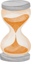 watercolor education hourglass png