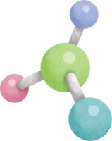 Aquarell Bildung Atom png