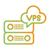 VPS Hosting Vector Icon