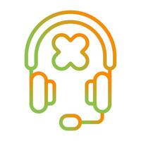 música auriculares vector icono