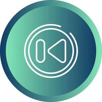Previous Track Button Vector Icon