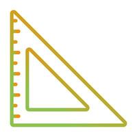 icono de vector de regla triangular