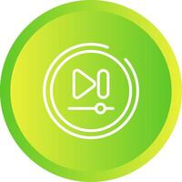 Video Next Track Button Vector Icon