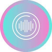 Audio Spectrum Circle Vector Icon