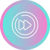 Video Next Track Circle Vector Icon