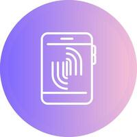 Fingerprint Scanning Vector Icon