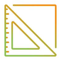 Triangular Ruler Vector Icon