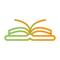 Open Book Vector Icon