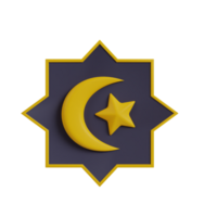 Ramadã 3d ícone render clipart png