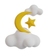 Ramadã 3d ícone render clipart png